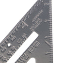 7'' Aluminium Alloy Right Angle Triangle Ruler for Industrial Measurement