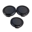 Plastic Snap Digital Camera Clip-on 34mm Center Pinch Lens Cap Cover - Black