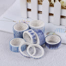 8Pcs/pack Cute Tape Set Petal Flower Sky Sea Paper Masking Tape TaME