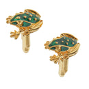 Novelty Mens Stainless Steel Cufflinks Fancy Frog Toad
