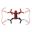 2 pcs Parrot Bebop 2.0 Propeller Props Guard Crash Protector Cover Red
