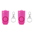 2x Personal Alarm Keychain SOS Emergency Self Protect Safety Alarms Tool