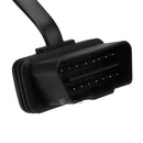 60CM OBDII 16Pin Flat Noodle Male to Female Extend Cable Splitter Extender Cord