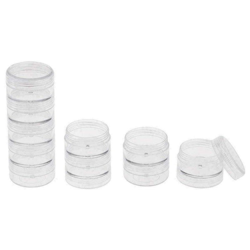 Convenient Transparent Plastic Sample Bottle Nail Art Box Packaging E6L9
