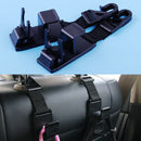 2pcs Car Auto Seat Back Headrest Purse Bag Cloth Hooks Hanger Storage Organizer