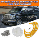 50pcs 1/8 Rope Light R-Style Mounting Clips with Screws+Number Tube Marker