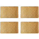 Pack of 4, Natural Seagrass Place Mat, 17 Inch X 12 Inch, Hand-Woven Rectan