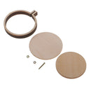 Mini Round Wooden Embroidery Hoop Racks For Accessories