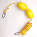 30ft Kayak Tow Cable Throw Anchor Line Cord Dual Floats Clips