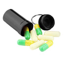 4x Mini Waterproof Metal Medicine Pill Box Case Bottle Holder Container Keychain