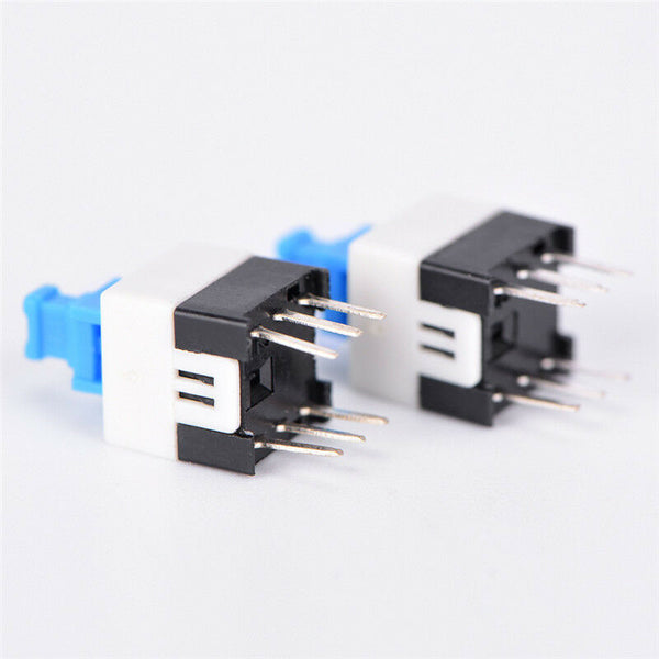 20pcs 7*7mm PCB 6 Pin Push Tactile Power Micro Switch Self Lock On/Off FT