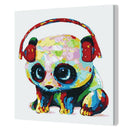 DIY Digital Oil Painting By Numbers Earphone Panda Frameless Modern Picture