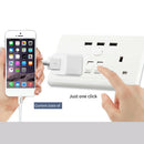 Durable With 3 USB Charger Outlet Smart Wall UK Plug Portable Electronic Socket