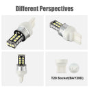 One Pair T20 15SMD 2835 LED Car Truck Turn Signal Lights Tail Lamp Bulb