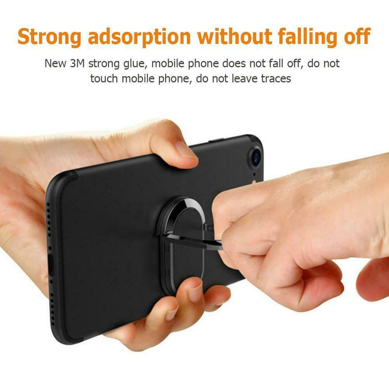 Magnet Metal Phone Socket Stand 360 Rotation Mobile Tablet Finger Ring Bracket