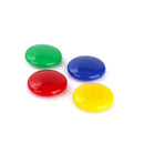48 Pcs Mini Fridge Round Shaped Whiteboard Magnetic Clip White Refrigerator