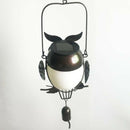 Solar Power Owl Bird Hanging Garden Colorful Night Light Outdoor Party Holiday