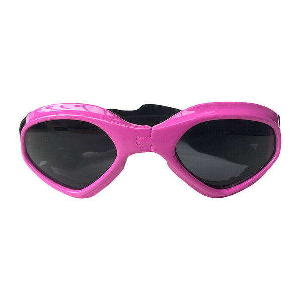 Pet Dog Sunglasses Foldable Puppy Cat Glasses UV Protection Goggles (Pink)
