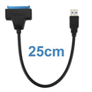 Converter cable USB 3.0 port Sata III SSD / HDD 2.5 inch, Black / anthracit F8X3