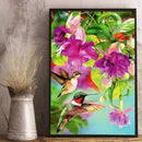 5D Diy Diamond Painting Kits For Adults Full Drill Bird Flower Bird Round R