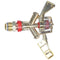 Hot New 1/2 Inch Dual Connector Zinc Alloy 360 Degree Rotate Rocker Arm Wat