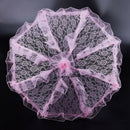 Bride Handmade Flower Girls Battenburg Lace Parasol Wedding Party Sun Umbre