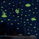 3pcs/set Luminous Star Animal Wall Stickers Waterproof Decals (HZY008-B) A