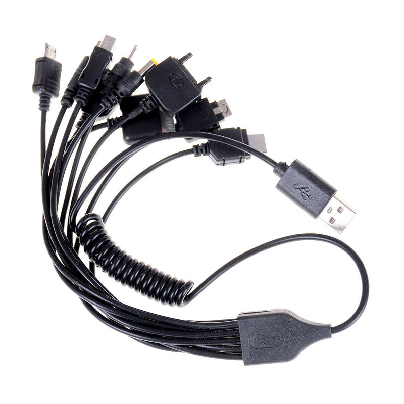 Universal 10 in 1 USB Multi Charger Retractable Phone Cable For Cell Phone  Z