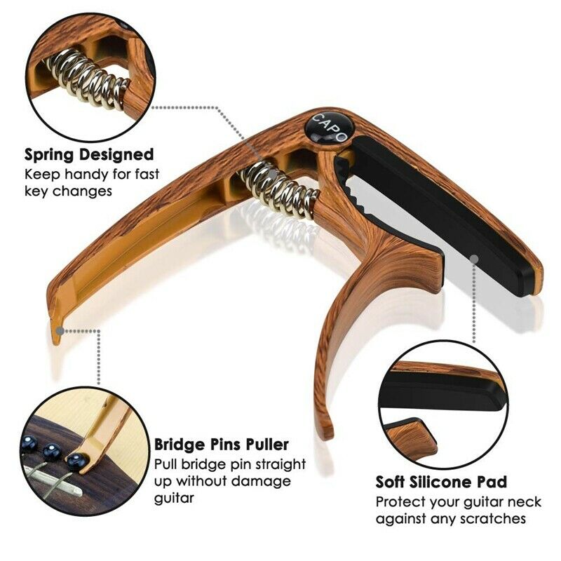 Guitar Capo for 6/12 String Acoustic and Electric Guitars Bass Ukulele Mand