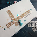 Merry Christmas Letters Metal Cutting Dies for Scrapbook Album Cards Decor- OZ