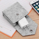 Multi-function Felt Charger Storage Bag Data Line Earphone Pouch Holder