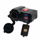 Cigarette Lighter Socket Splitter 12V Dual USB Charger Power Adapter Outlet new
