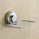 Stainless Steel Soap Holder Cup Box Dish Strong Vacuum Suction Cup Soap StoragOS