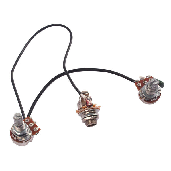 1 Set Single Coil Pickup Wiring Harness for 4 String Cigar Box Guitar Parts
