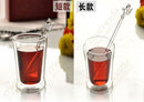 Angle Glass Rod Bar Coffee Cocktail Drinks Stir Mixer Swizzle Sticks 18.5cm