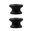 2x Ebony Guitar Strap Lock Button for Guitar Ukulele Bass Parts Accessories