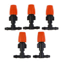 5Pcs Adjustable Misting Nozzle with Tee Joint for Watering Irrigation Sprink Gw