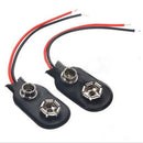 10pcs New Black Snap on 9V 9 Volt Battery Clip Connector Soft Shell Buckle BX