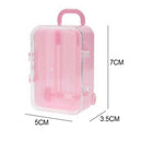 Pink mini roller travel suitcase candy box personality creative wedding can Y6Z1