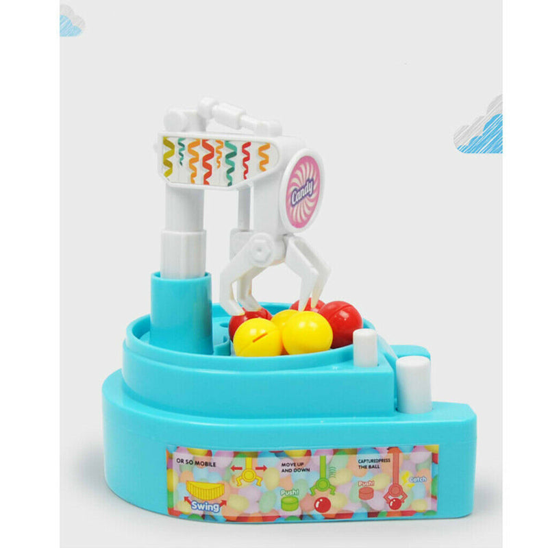 Plastic Simulation Mini Claw Machine Candy Grabber Machine for Kids - Blue
