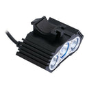 USB Charge XM-L T6 LED Bicycle HeadLight Bike Head Light Lamp Torch Flashlig Ew