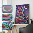 2Pcs/Set Cute Dog And Cat Special Shaped Diamond Painting Diy 5D Partial Dr