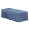 Massage Table Skirt Beauty Bed Cover Valance Sheet  Blue Ash