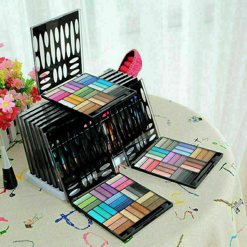 27 Colors Shimmer Eyeshadow Makeup Palette Kit Set W/-Brush L2Q2 V5N9 K1J6 B6I2