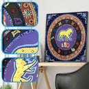 5D DIY Special-shaped Diamond Painting Leo Cross Stitch Wall Art (R8221)