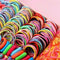 220Pcs Candy Color Hair Clips Rope Ponytail Holder Girls Kids Cute Hair Bow Set