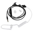 2 Pack 3.5mm Wired Acoustic Hollow Air Tube Earpiece Earbuds Anti-radiation