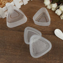 2Pcs Transparent Practical Kitchen Bento Decorating Sushi Onigiri Mold 3C
