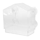 Acrylic Bird Seed Container Feeder For Birds Cage Weatherproof Birding