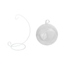 Iron Rack Hanging Glass Candle Holder Micro Landscape Terrarium Succulent Pot